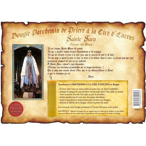 Parchemin pri-egrave-re de cire -agrave- l-acute-encens sans image