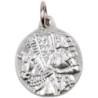 Médaille moulée ou frappée en métal couleur argentée Ø 1.8 cm. Jeanne d' Arc