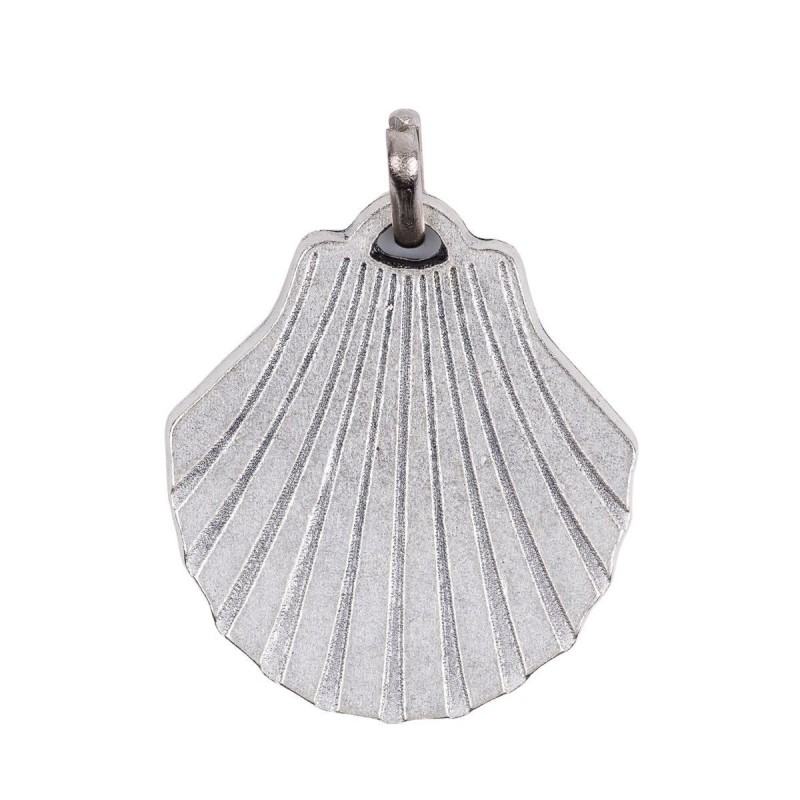 Coquille plate de saint Jacques de compostelle en métal Ø 3,2 cm.