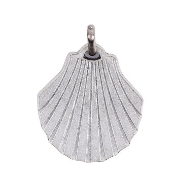 Coquille plate de saint Jacques de compostelle en métal Ø 3,2 cm.