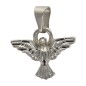 Médaille en métal du saint Esprit Ø 1 cm couleur argentée. LOT DE 12