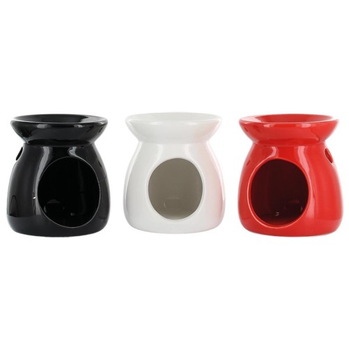 Brûle parfum en céramique Ø 8,5 cm H 10 cm. LOT DE 3 ASSORTIS