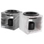 Brûle parfum en résine style ardoise marbrée Ø 10 cm H 10 cm. LOT DE 2 ASSORTIS