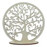Arbre de vie en bois naturel sur socle diamètre 20 cm.