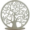 Arbre de vie en bois naturel sur socle diamètre 30 cm.