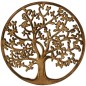 Suspension murale arbre de vie en bois naturel marron foncé Ø 29.5 cm..