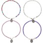 Bracelet tennis en metal avec zircon. Existe de differentes couleurs.