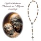 Chapelet de dévotion aux 7 Douleurs et 7 Allégresses de saint Joseph, livré en sachet avec notice explicative.