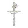 Croix de cou bâton en argent 925 °/°° avec Christ H. 2,3 cm (1,01 g). Livrée en boite