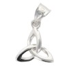 Pendentif triquetra en argent 925 °/°° Rhodie (0.5g). Livre en boite.