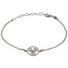 Bracelet en argent 925 °/°° ajustable sur chaine avec médaille triskel (2,3 g). Livré en boîte.