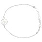 Bracelet en argent 925 °/°° ajustable sur chaine avec médaille triskel (2,3 g). Livré en boîte.