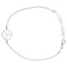 Bracelet en argent 925 °/°° ajustable sur chaine avec médaille triskel (2,3 g). Livré en boîte.