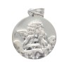 Medaille en argent 925 Ø 1,5 cm de l Ange Raphael (1,07 g). Livree en boite.
