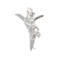 Pendentif en argent 925 °/°°  H. 2 cm de saint Michel (1,40 g). Livre en boite.