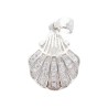 Pendentif en argent 925 °/°° H. 1,4 cm petite coquille (1,30 g). Livree en boite.
