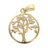 Medaille en plaque or Ø 1,5 cm de l arbre de vie. Livree en boite.