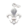 Pendentif en argent 925 °/°°  H. 1,5 cm de la fleur de lys (1,30 g). Livre en boite.
