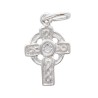 Pendentif en argent 925 °/°°  H. 1,5 cm croix croix celte (1,10 g). Livre en boite.