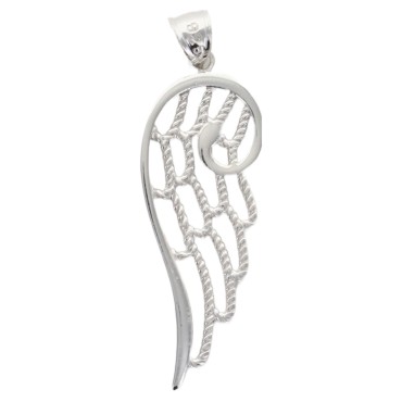Pendentif aile d ange filigrane en argent 925 °/°° H. 2.5 cm (1.2g). Livre en boite.