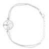 Bracelet en argent 925 ajustable sur chaine avec medaille de l arbre de vie (3.2 g) Livre en boite.
