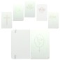 Bloc-notes blanc avec symbole H. 14 x 9 cm.
