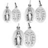 Medaille en argent 925 °/°° de la Vierge Miraculeuse, plusieurs tailles. Livree en boite.