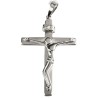 Croix de cou bâton en argent 925 (3,11 g) avec Christ moderne – H. 3,7 cm. Livrée en boîte.