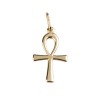 Croix de vie en plaqué or (clé égyptienne) – H. 2 cm. Livrée en boîte.