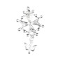Croix de cou huguenote en argent 925 °/°° H. 3,5 cm (1,58 g). Livree en boite