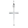 Croix de cou baton fine en argent 925 -deg---deg--deg- H- 2 cm -0-96 g-- Livree en boite