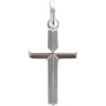 Croix de cou baton en argent 925 °/°° H. 2 cm (0,70 g). Livree en boite