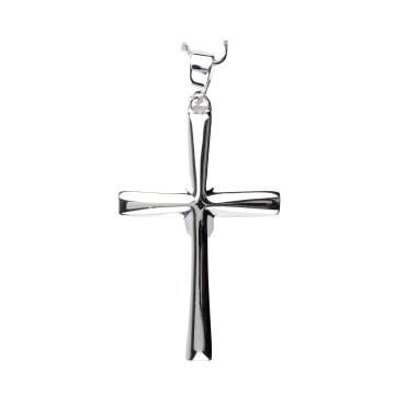 Croix de cou large en argent 925 °/°° 3 cm (3,24 g), livrée en boite