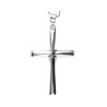 Croix de cou large en argent 925 °/°° 3 cm (3,24 g), livrée en boite