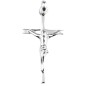 Croix de cou baton en argent 925 -deg---deg--deg-  avec Christ H- 2-4 cm -1-07 g-- Livree en boite