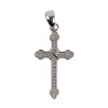 Croix de cou orthodoxe en argent 925 (1,66 g) avec incrustation de zirconium – H. 2,4 cm. Livrée en boîte.