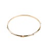 Bracelet dizainier jonc en plaqué or – Ø 6,5 cm.