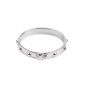 Dizainier bague classique en argent 925 rhodié, plusieurs tailles. Livré en boîte.