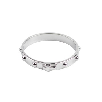 Dizainier bague classique en argent 925 rhodié, plusieurs tailles. Livré en boîte.