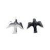 Boucle d'oreille forme colombe 0,9 cm en argent 925 °/°° (0,77 g)