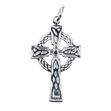 Croix de cou celte en argent 925 (1,77 g) – H. 2,6 cm. Livrée en boîte.