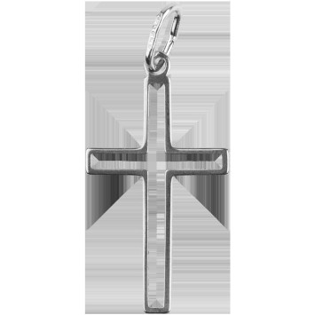 Croix de cou ajourée en argent 925 °/°° H. 2,5 cm  (0,77 g). Livrée en boîte