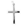 Croix de cou plate en argent 925 (1,70 g) – H. 3,5 cm. Livrée en boîte.