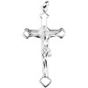 (12845) Croix de cou orthodoxe ajouree en argent 925 °/°° avec Christ H. 3,2 cm (2,07 g). Livree en boite