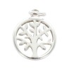 Médaille en argent 925 (5,52 g) et nacre avec arbre de vie – Ø 1,5 cm. Livrée en boîte.