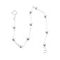 Bracelet dizainier en argent 925 °/°° sur chaine grains Ø 5 mm (3,74 g). Livre en boite.