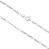Chaine argent 925 °/°° maille figaro alternee (1X3), fermoir rond a ressort.
