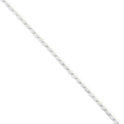 Chaine argent 925 °/°° maille Egyptienne, fermoir rond a ressort.