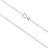 Chaine argent 925 °/°° Cordoncillo ou double forcat, fermoir rond a ressort.