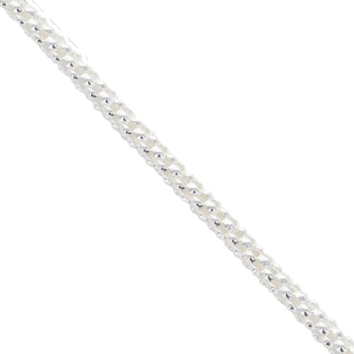 Chaine argent 925 °/°°, fermoir rond a ressort.
